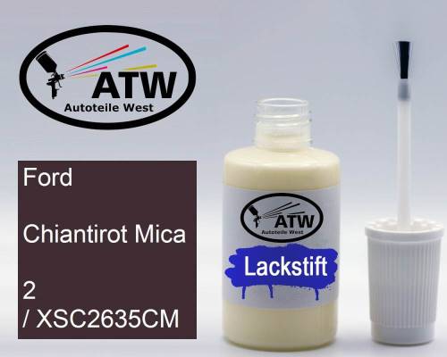 Ford, Chiantirot Mica, 2 / XSC2635CM: 20ml Lackstift, von ATW Autoteile West.
